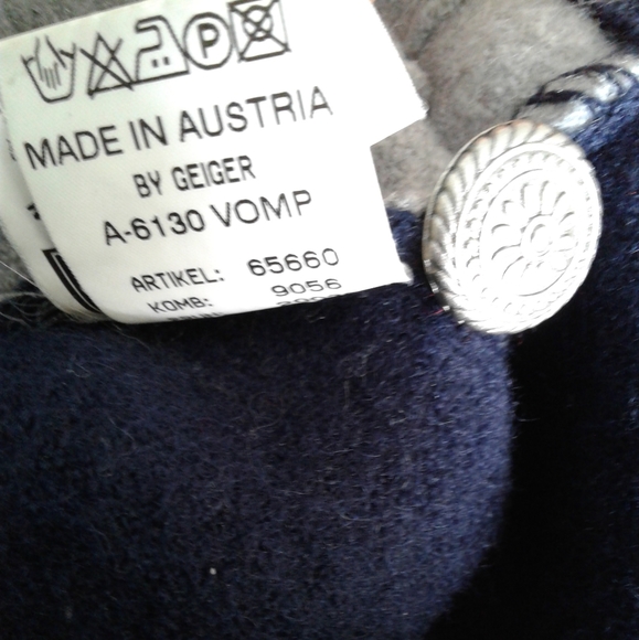 Geiger Collection Original Austrian Trachten wool coat Jacket Traditional 38 M L - Picture 10 of 10